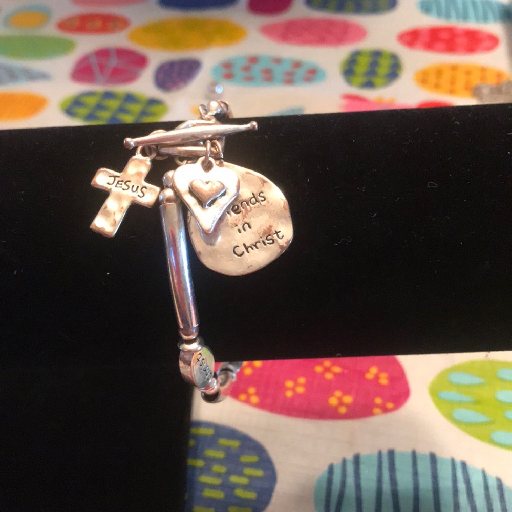 Religion Silver Bracelet